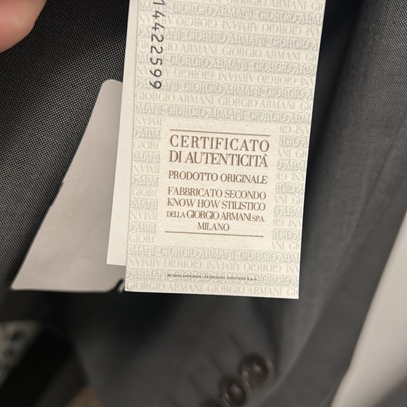 Armani Collezioni Abito Uomo 2 Piece Men’s Suit - Picture 6 of 7